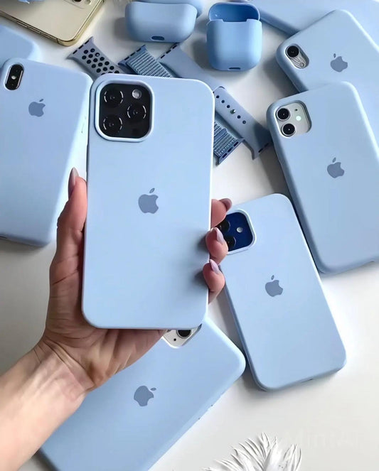 (Seira-Blue) iPhone Premium Silicone Case