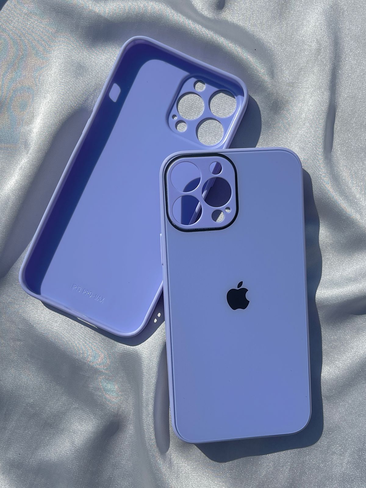 Lillac(light purple) Glass Case with logo