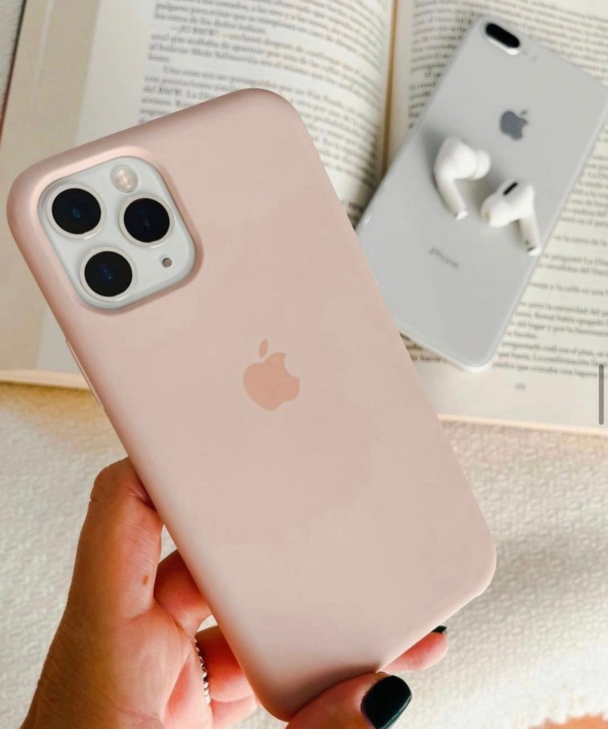 (SandPink) iPhone Premium Quality Silicone Case