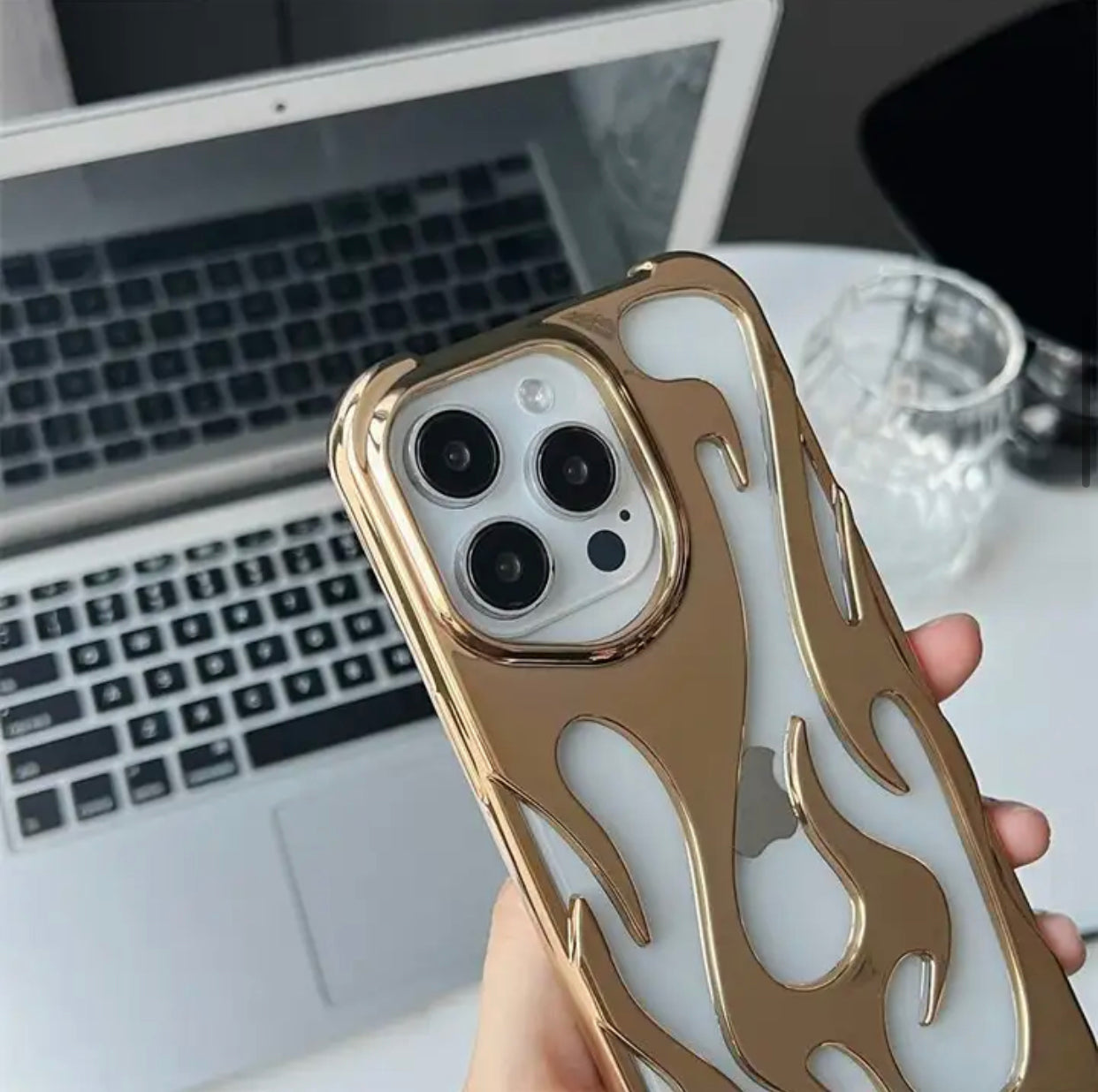 Premium Shine Flame 🔥 Case