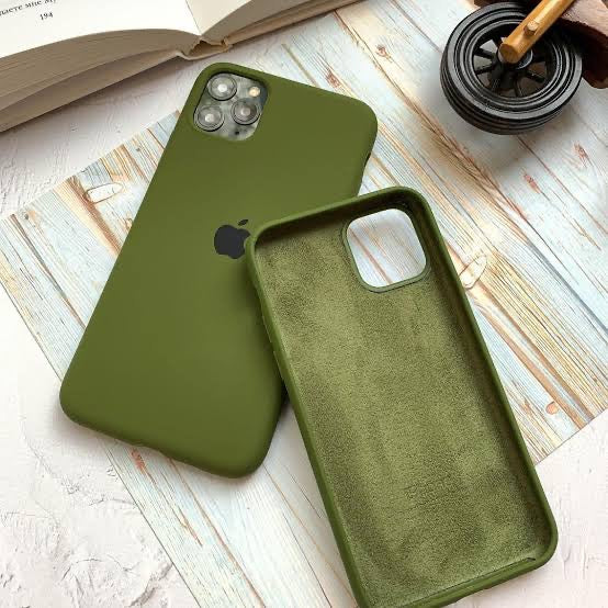 (Army Green) iPhone Premium Quality Silicone Case