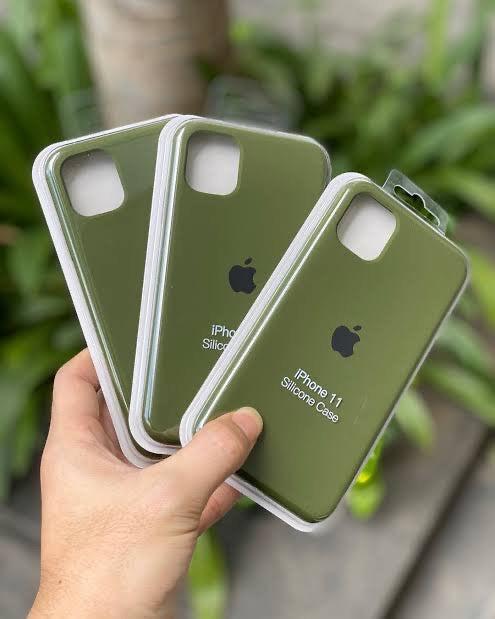 (Army Green) iPhone Premium Quality Silicone Case