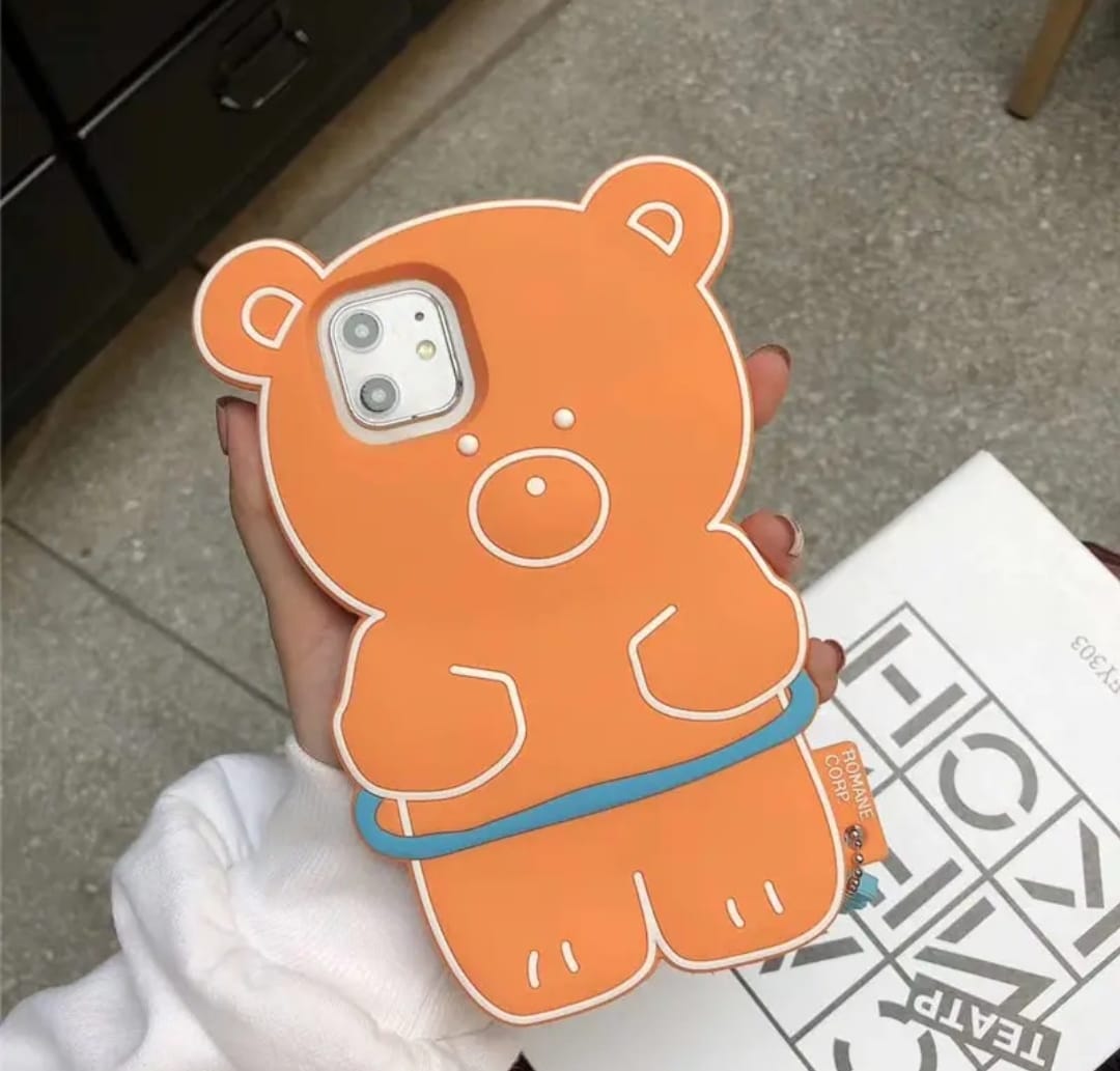 3D TeddyBear Case with Keychain