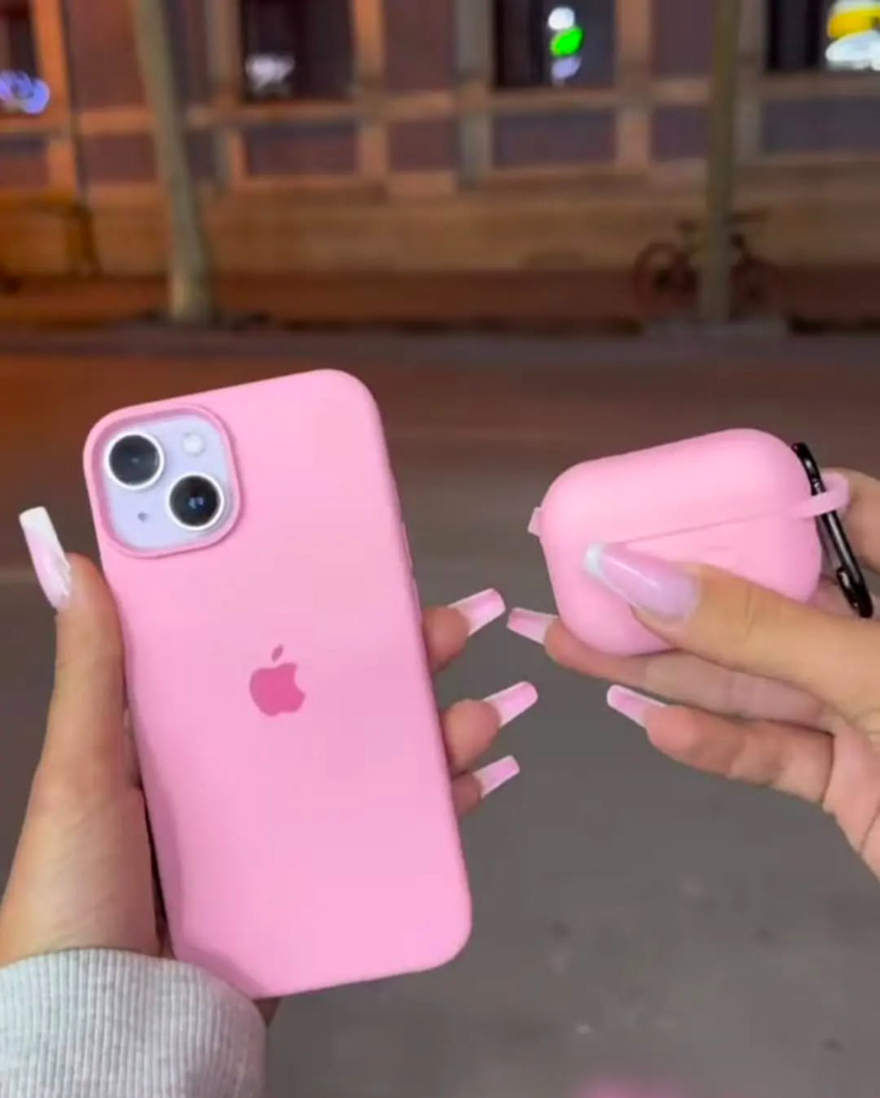 (Baby Pink) iPhone Premium Silicone Case