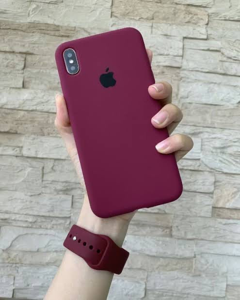 (Plum/Wine) iPhone Premium Silicone Case