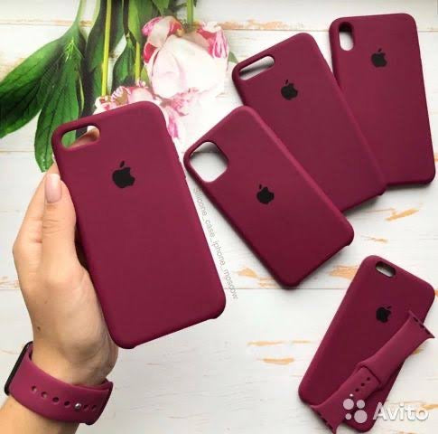 (Plum/Wine) iPhone Premium Silicone Case