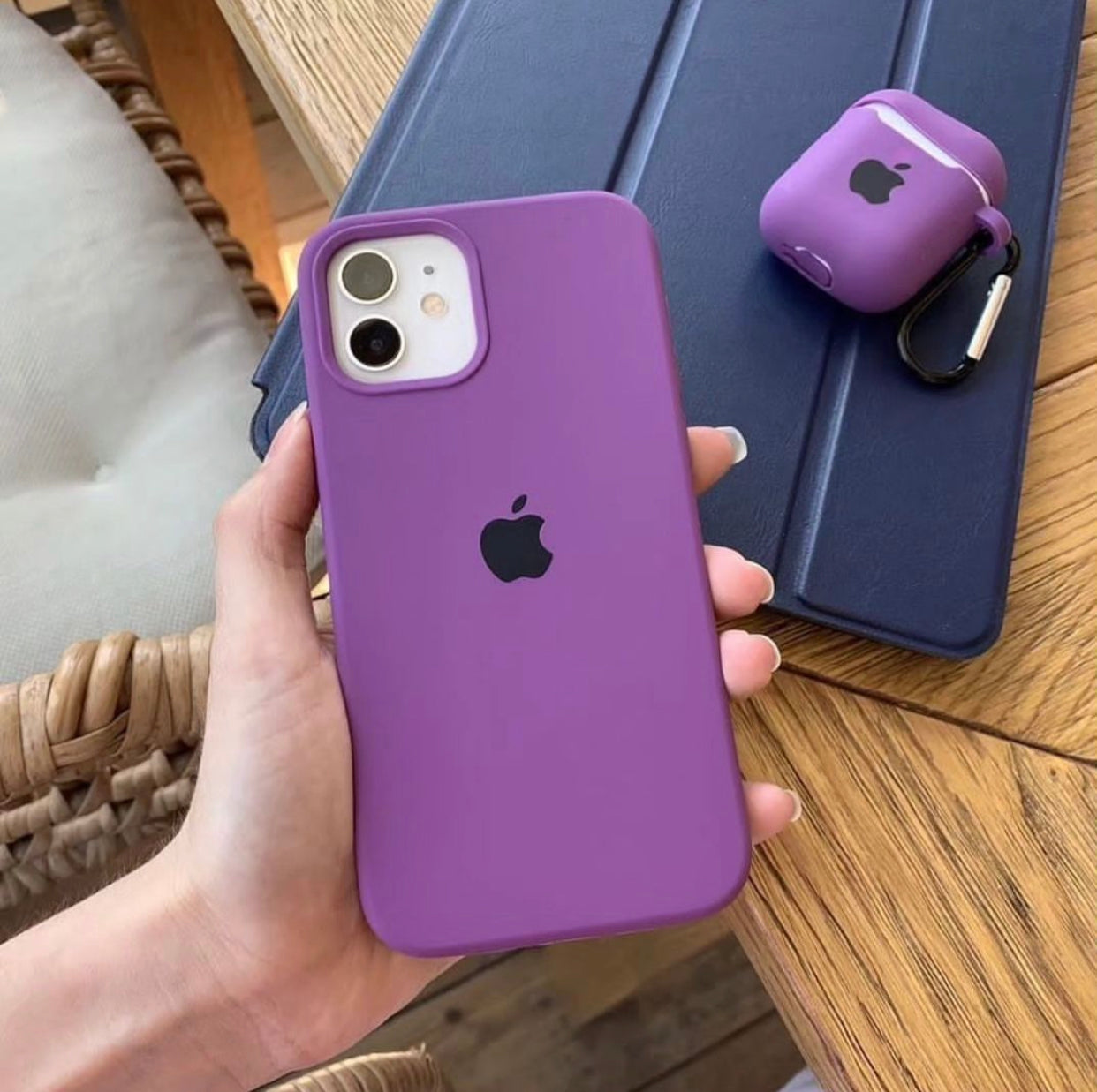 (Purple) iPhone Premium Quality Silicone Case