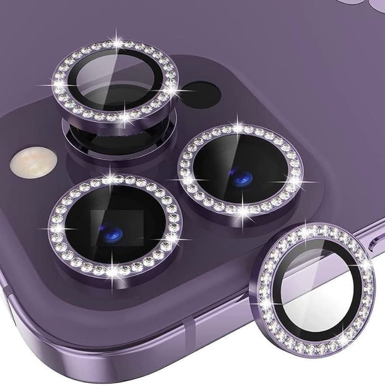 Rhinestones Glitter Camera Protective Lens ✨