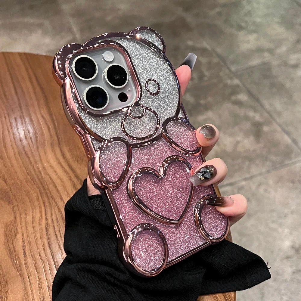 Sparkling 3D Bear Case