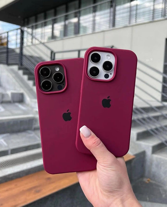 (Plum/Wine) iPhone Premium Silicone Case