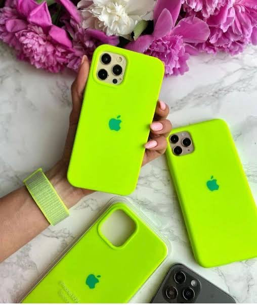 (Neon Green) iPhone Premium Quality Silicone Case