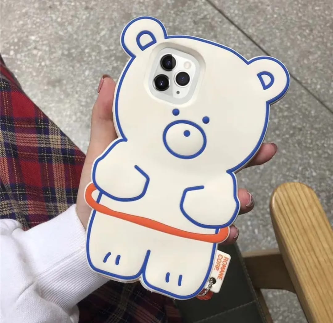 3D TeddyBear Case with Keychain