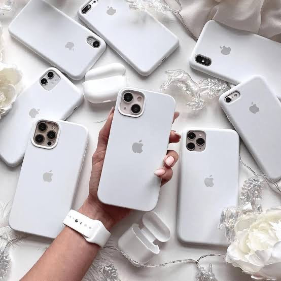 (White) iPhone Premium Quality Silicone Case