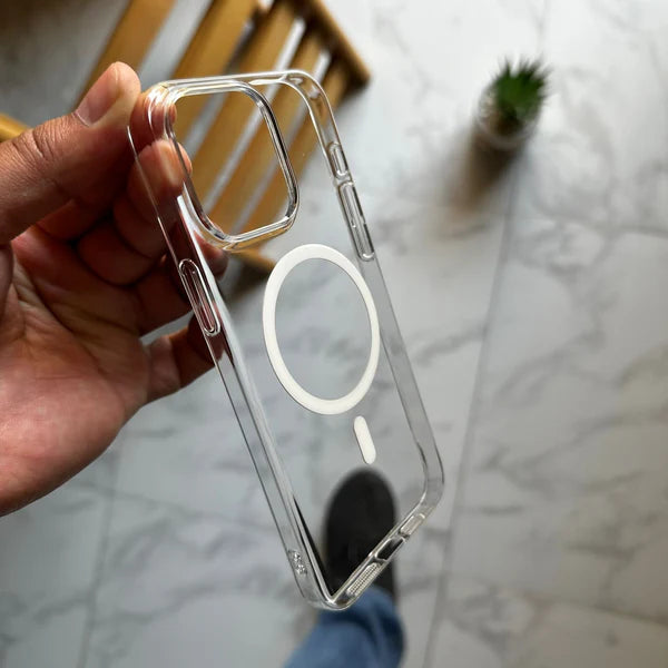 Berlia Hard MagSafe Clear Case (Anti-Yellow)