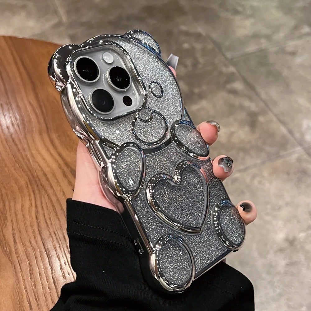 Sparkling 3D Bear Case