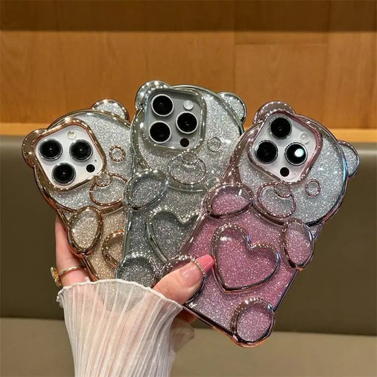 Sparkling 3D Bear Case