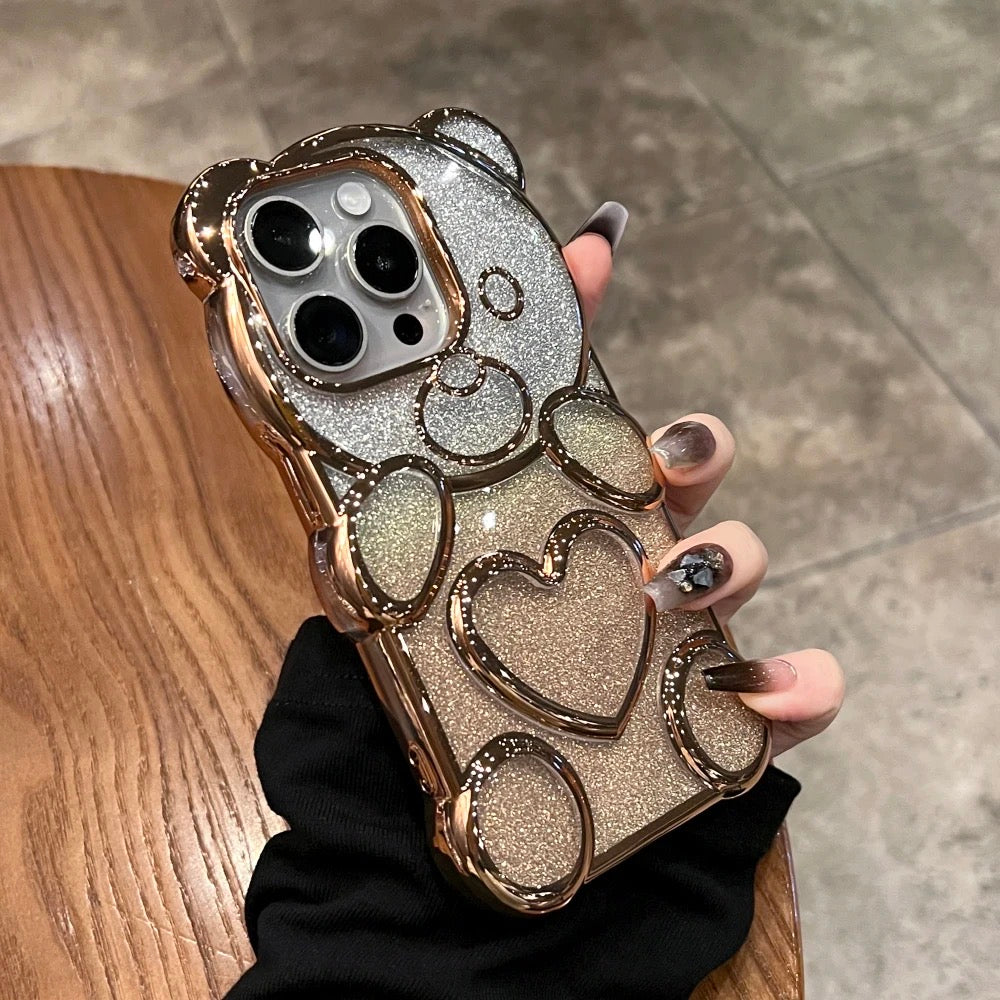 Sparkling 3D Bear Case