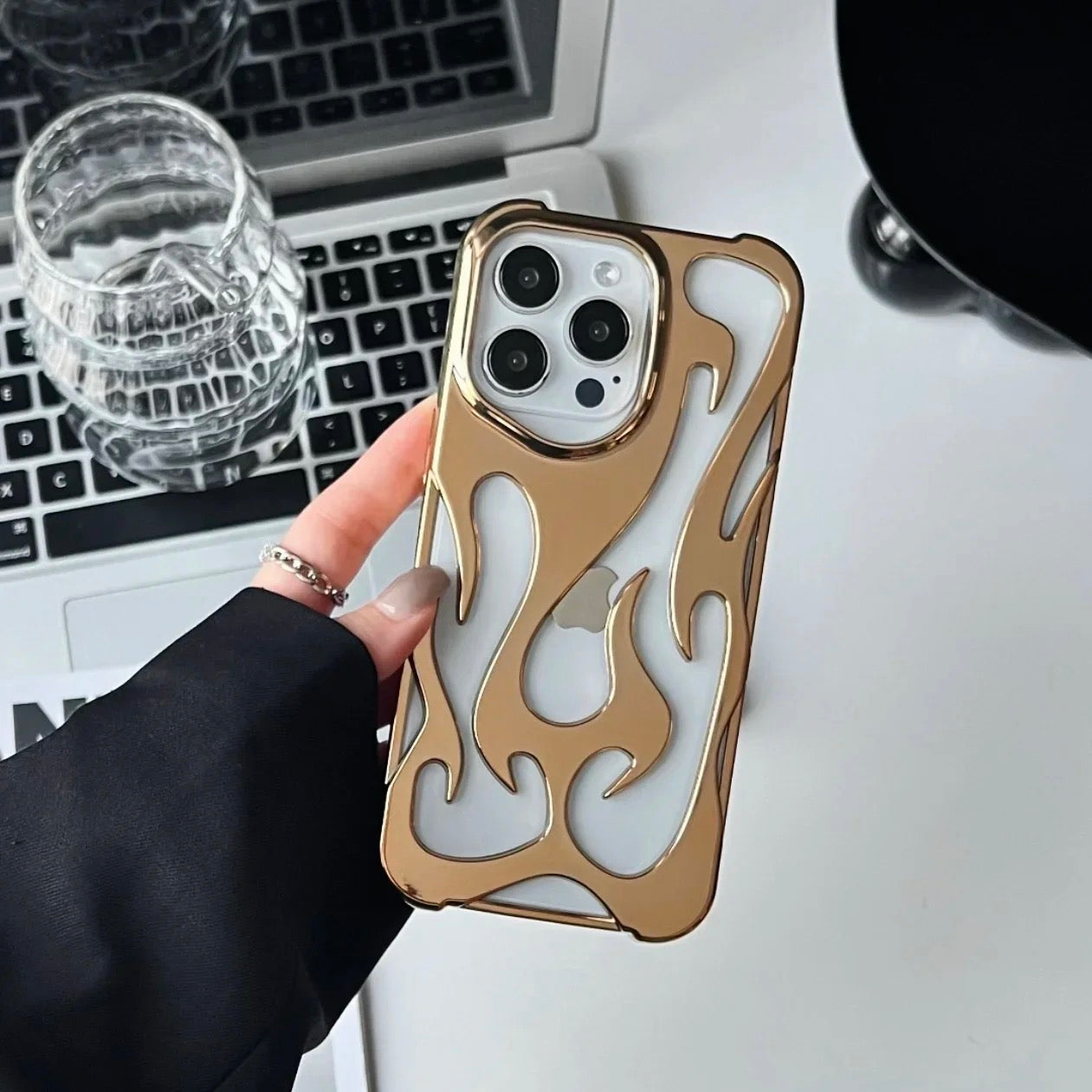 Premium Shine Flame 🔥 Case