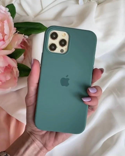 (MidNight-Green) iPhone Premium Silicone Case