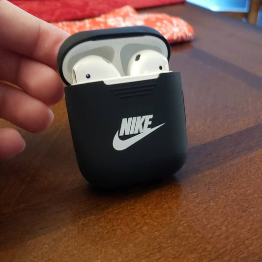 Hypebeast Nike Inspired Airpod 2 Case Black Silicone