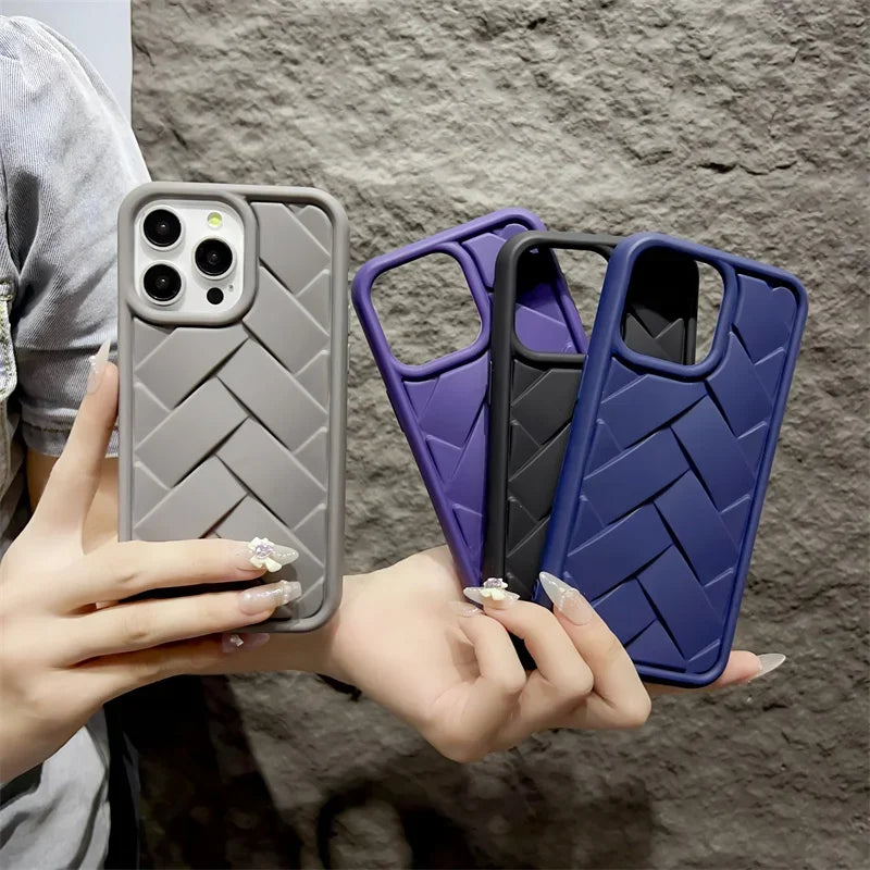 New Woven Pattern Silicone Case (iPhone)