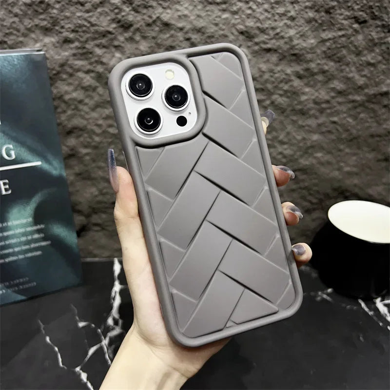 New Woven Pattern Silicone Case (iPhone)