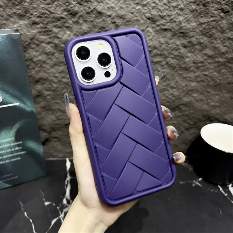 New Woven Pattern Silicone Case (iPhone)