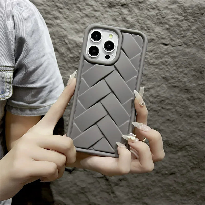 New Woven Pattern Silicone Case (iPhone)