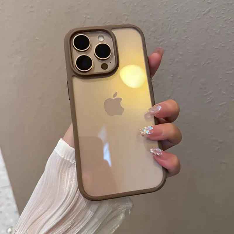 Ultra Crystal Clear Matte Bumper Phone Back Case - Apple iPhone