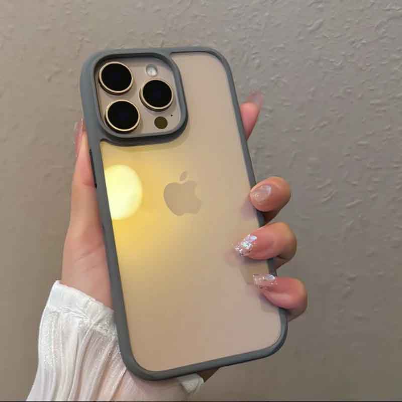 Ultra Crystal Clear Matte Bumper Phone Back Case - Apple iPhone