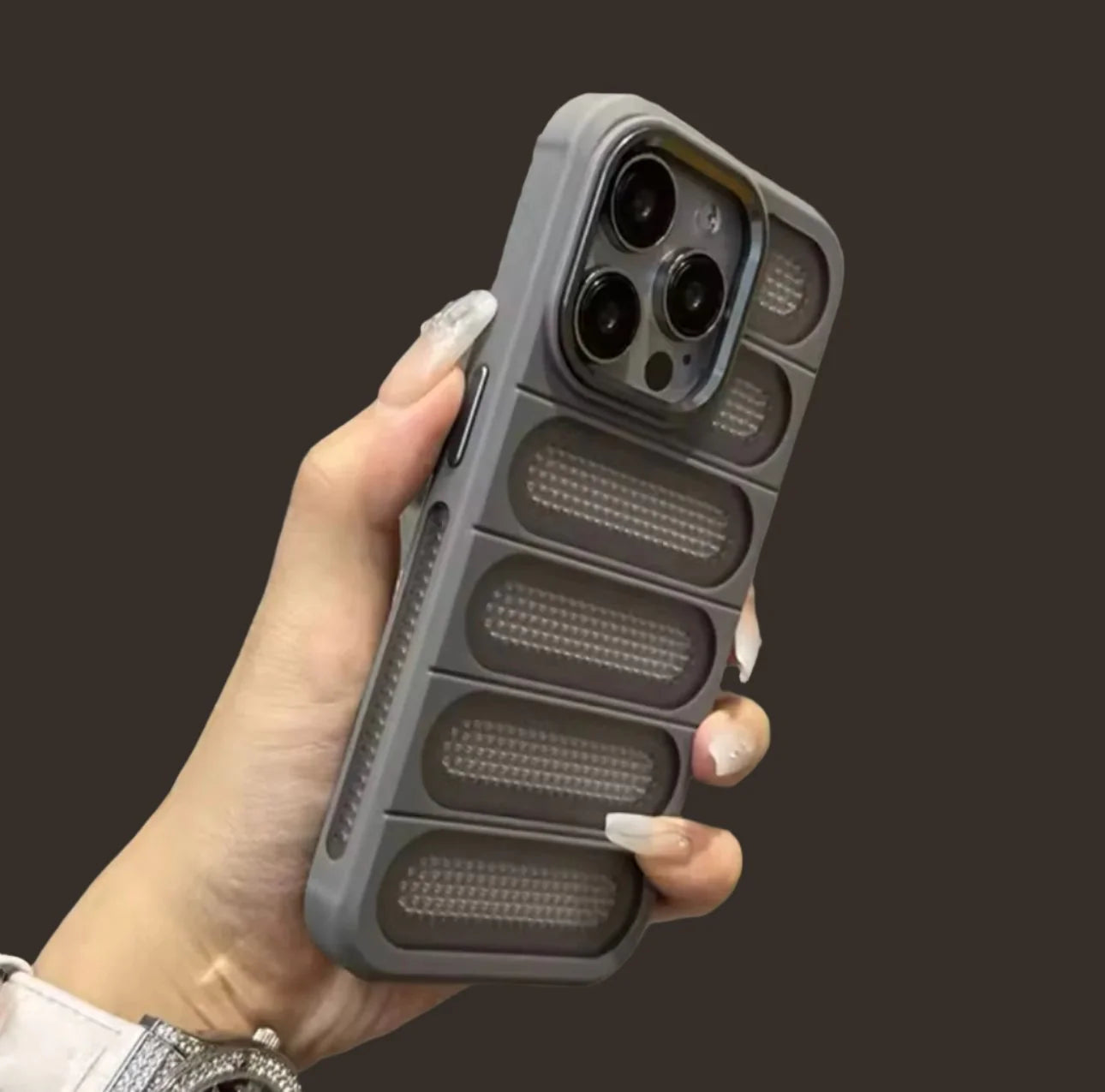 Luxury Heat Dissipation Breathable Hole Case