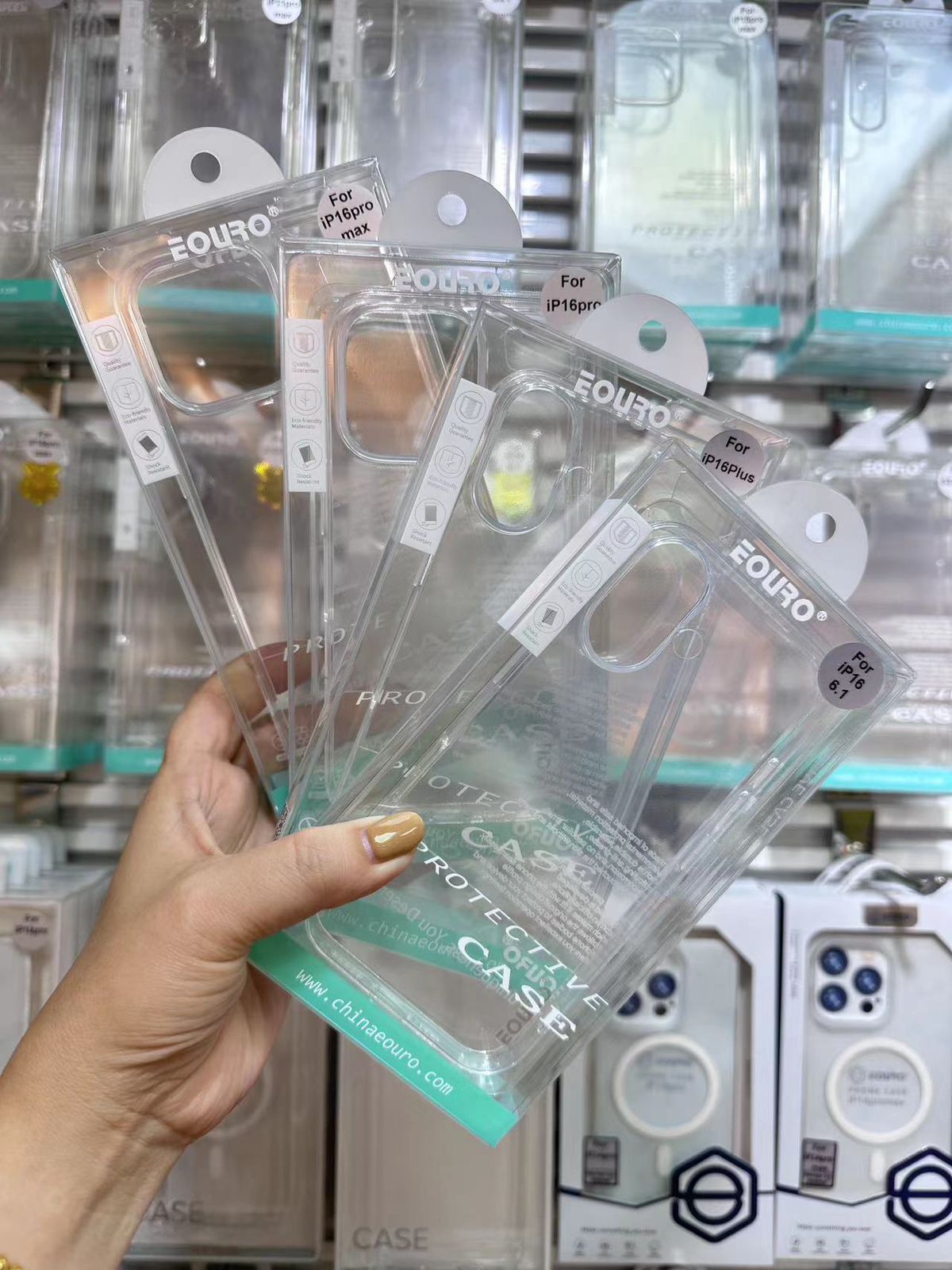 Euro Collection Transparent Phone Case for iPhone