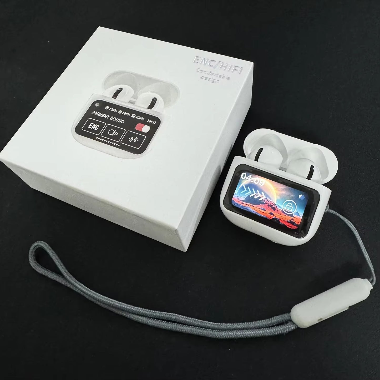 A9 Pro Apple Airpods ANC/ENC Noise Reduction Touch Control Bluetooth Wireless Earbuds