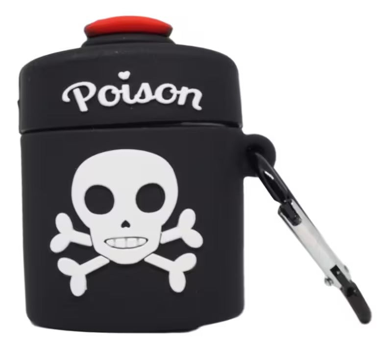 Black skull and bone poison AirPod 2  case