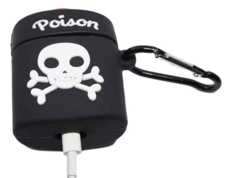 Black skull and bone poison AirPod 2  case