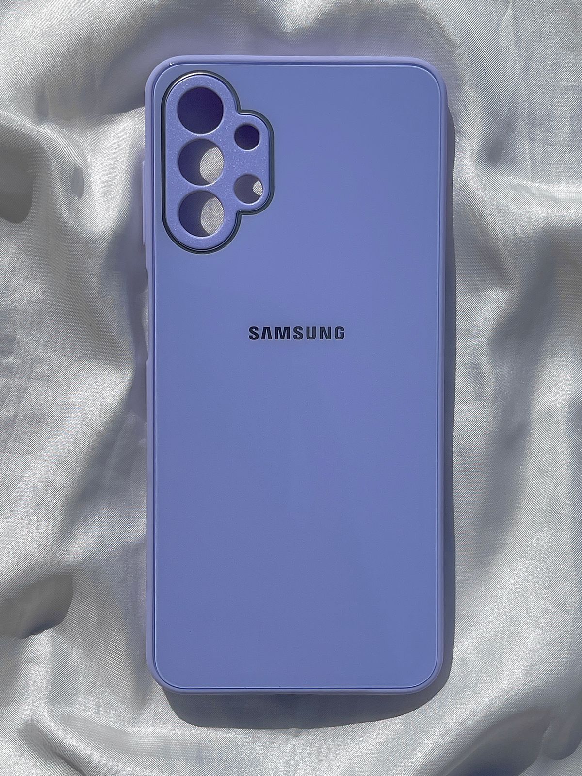 Lillac(light purple) Glass Case with logo