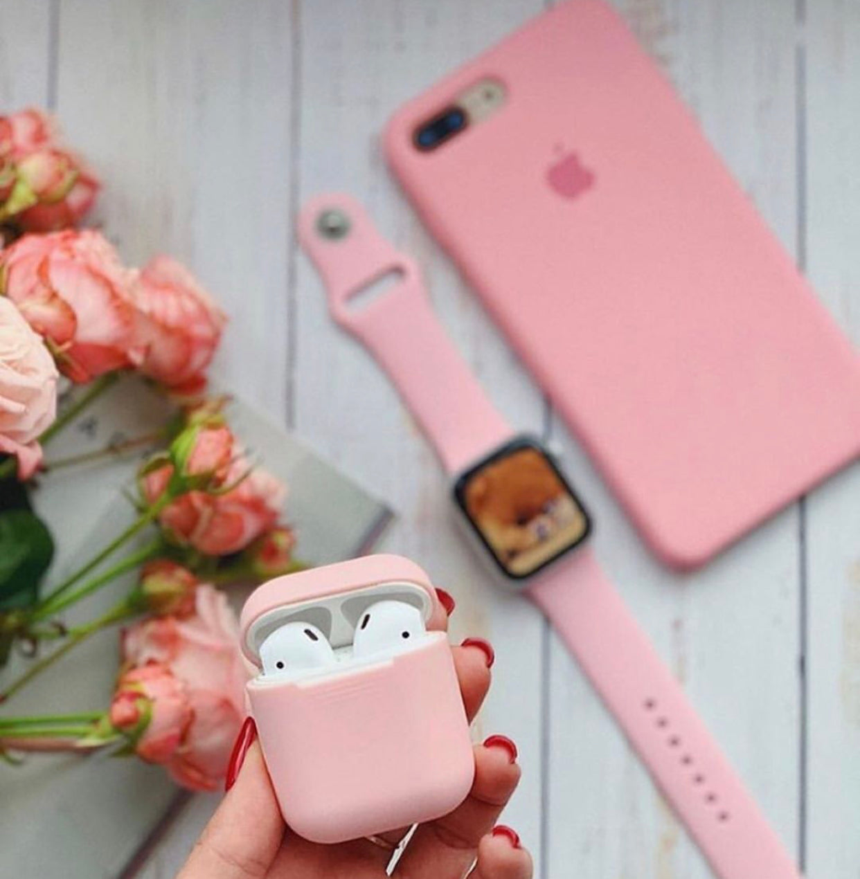 (Baby Pink) iPhone Premium Silicone Case