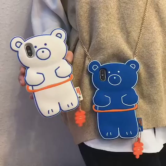 3D TeddyBear Case with Keychain