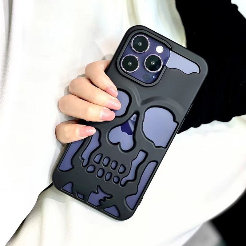 Skull-Themed Phone Cases for the Bold and Stylish" BLACK