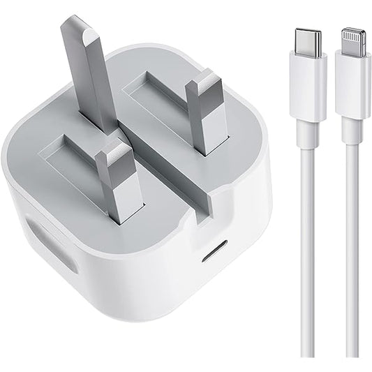 3 Pin 20w fast charging adapter (cable not included)