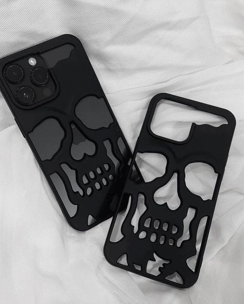 Skull-Themed Phone Cases for the Bold and Stylish" BLACK