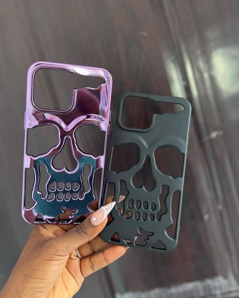 Skull-Themed Phone Cases for the Bold and Stylish" BLACK