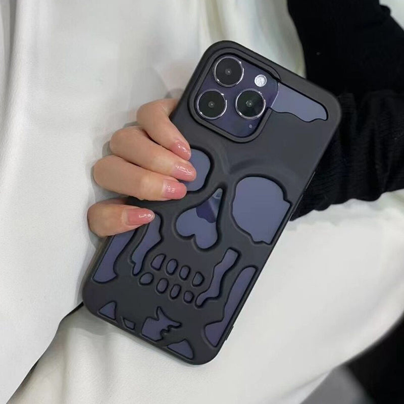 Skull-Themed Phone Cases for the Bold and Stylish" BLACK